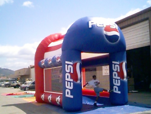 Inflatable Interactive Games pepsi sports pen